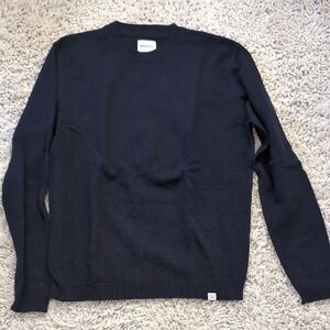 Norse Projects Men's Dark Blue Crewneck Sweater